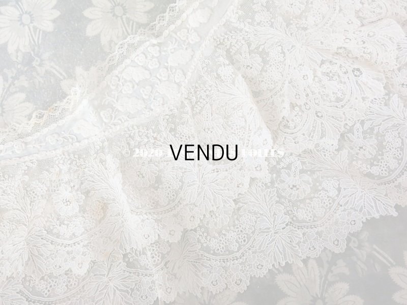 画像5: 19世紀末 アンティーク ニードルレース ポワンドガーズ 付け襟 【ポワン・ド・ガーズ】 