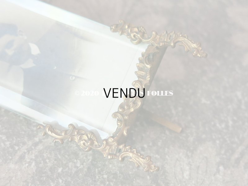 画像4: アンティーク ドール用 小さなフォトフレーム  ロカイユ装飾