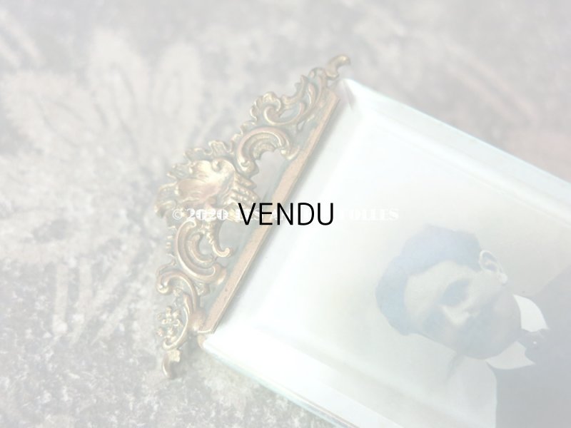 画像3: アンティーク ドール用 小さなフォトフレーム  ロカイユ装飾