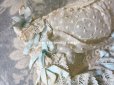画像7: アンティーク ドール & ベビー用ボネ 水色のリボン＆花模様と水玉の刺繍入り