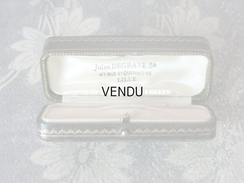 画像13: アンティーク ジュエリーボックス 金彩入り グリーン エパングル