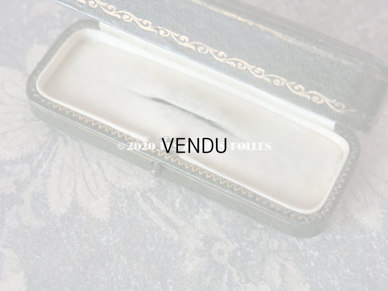 画像7: アンティーク ジュエリーボックス 金彩入り グリーン エパングル