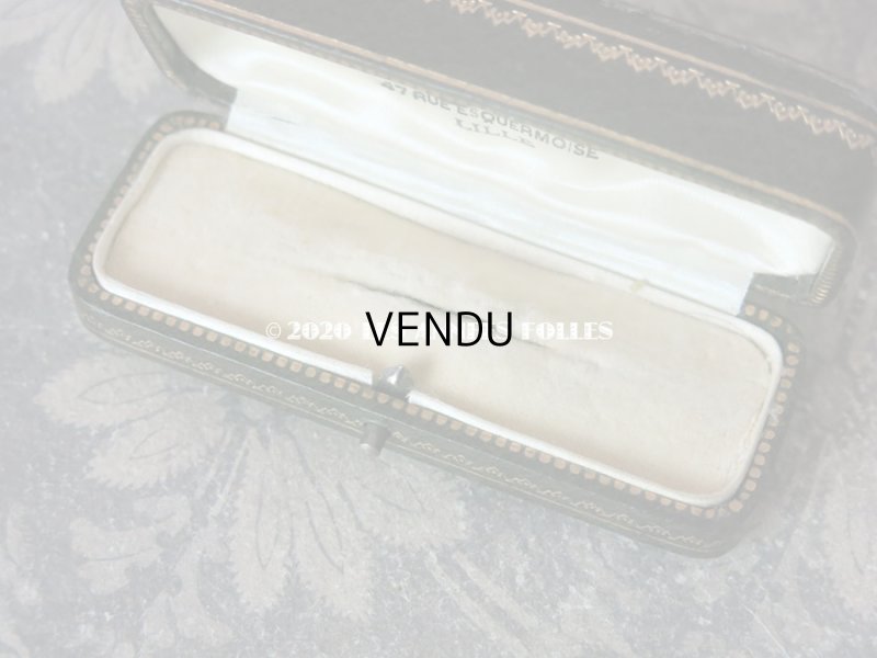 画像14: アンティーク ジュエリーボックス 金彩入り グリーン エパングル