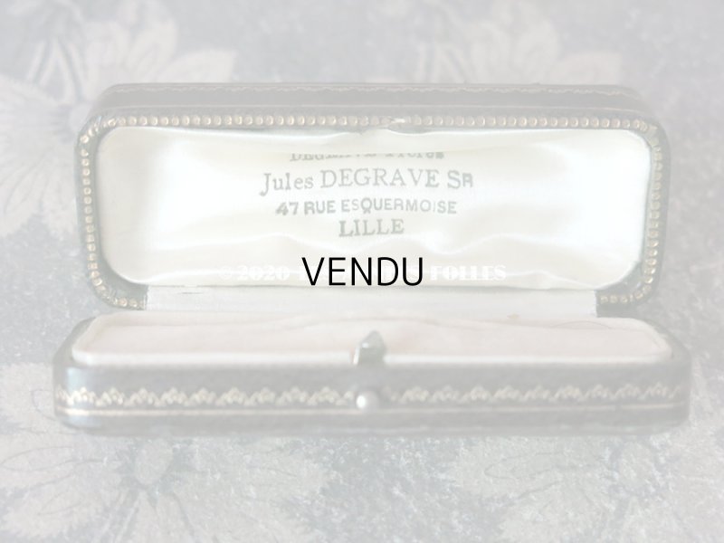 画像15: アンティーク ジュエリーボックス 金彩入り グリーン エパングル