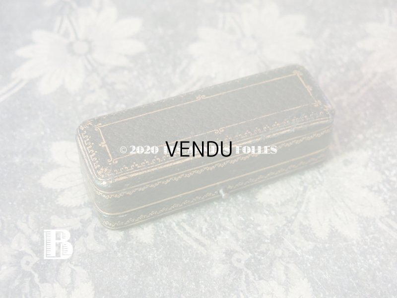 画像9: アンティーク ジュエリーボックス 金彩入り グリーン エパングル