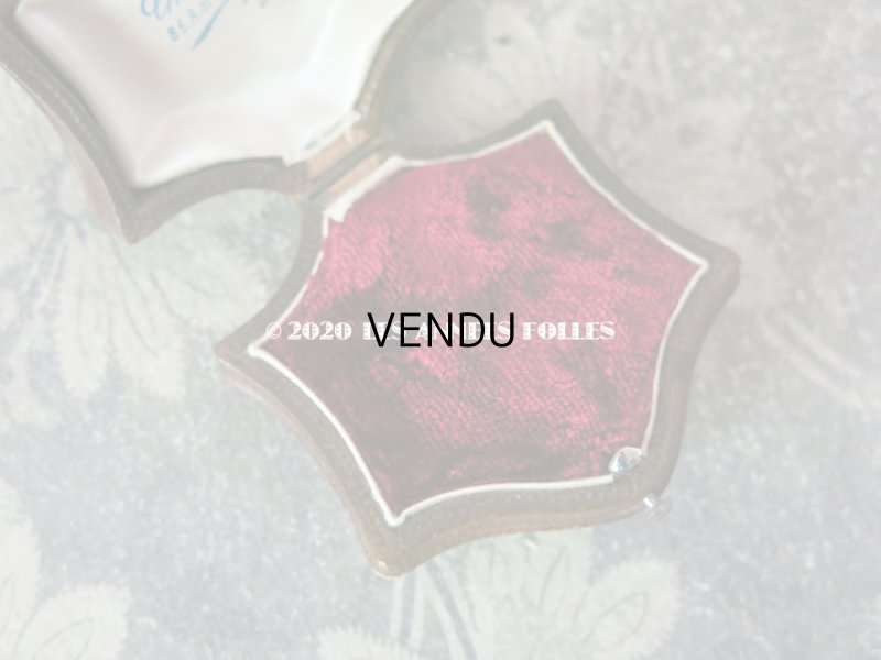 画像6: アンティーク 本革製 ジュエリーボックス 金彩入り ブラウン