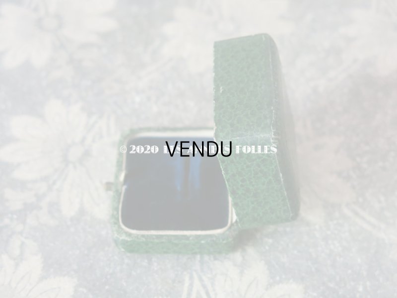 画像7: アンティーク リング用 ジュエリーボックス 金彩入り グリーン リングボックス