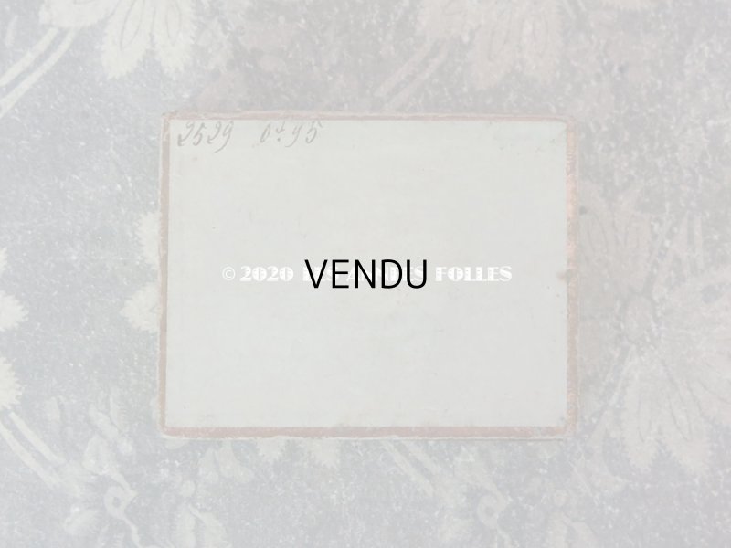 画像4: アンティーク ライラックの花模様 エパングルケース ガラスの蓋の紙箱 