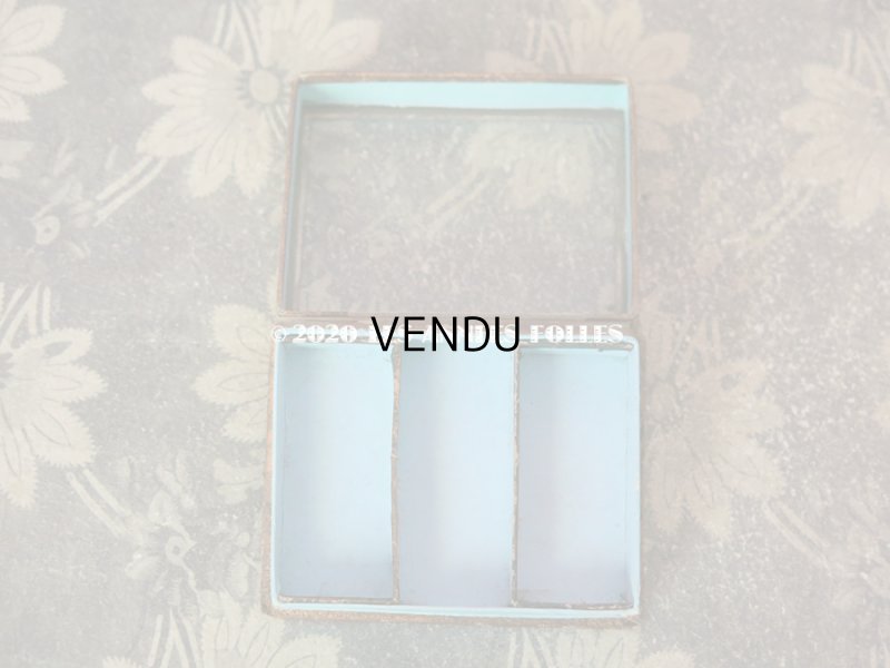 画像5: アンティーク ライラックの花模様 エパングルケース ガラスの蓋の紙箱 