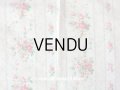 1900年代 アンティーク 薔薇の花かごのコットン製ファブリック 80×74cm