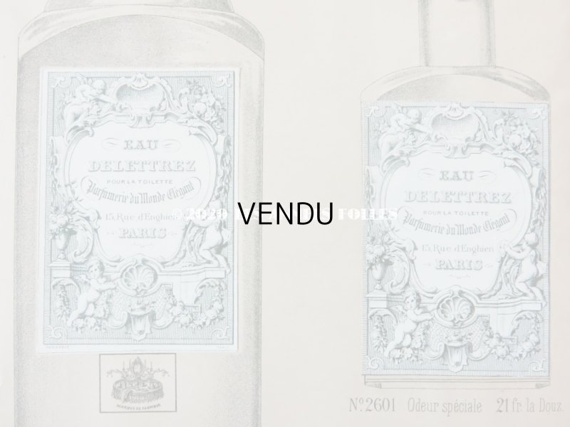 画像7: アンティーク　パフュームリーのデザイン画  PLANCHE 19 - DELETTREZ PARIS -