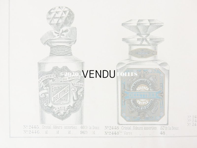 画像6: アンティーク　パフュームリーのデザイン画  PLANCHE 24 - DELETTREZ PARIS -