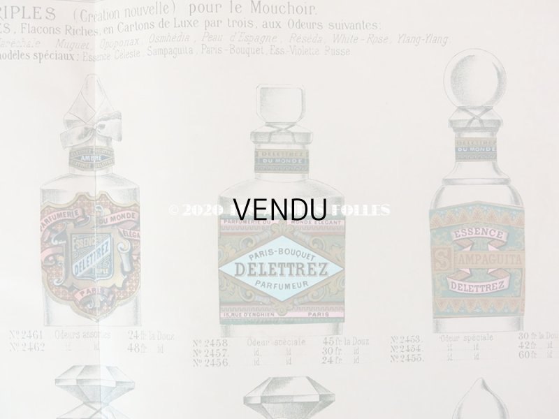 画像7: アンティーク　パフュームリーのデザイン画  PLANCHE 24 - DELETTREZ PARIS -
