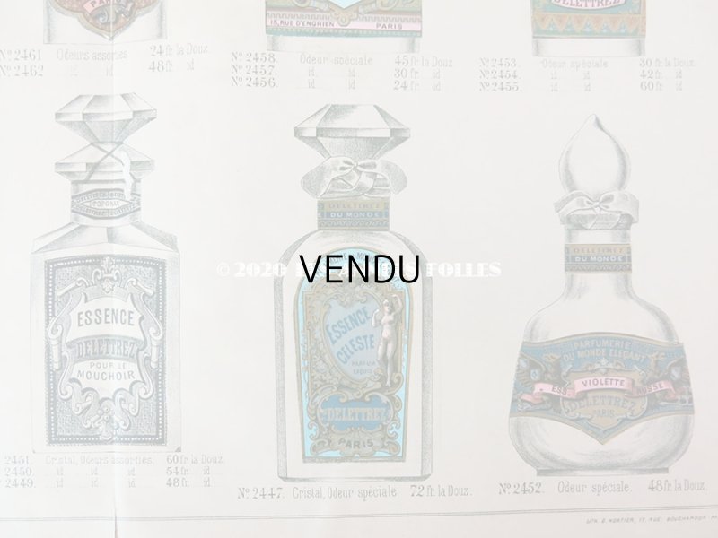 画像8: アンティーク　パフュームリーのデザイン画  PLANCHE 24 - DELETTREZ PARIS -