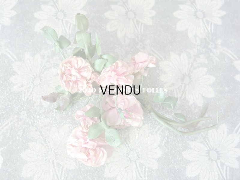 画像3: 19世紀末 アンティーク 薔薇の布花