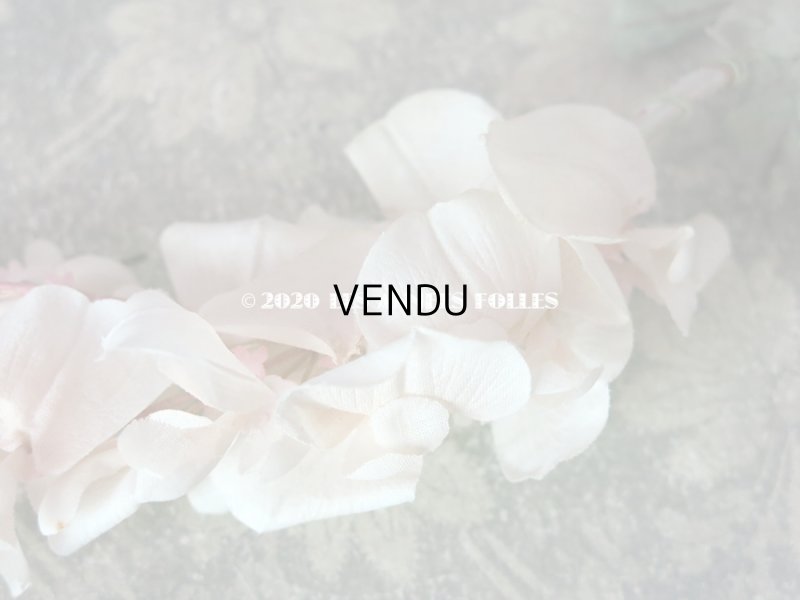 画像3: アンティーク 布花 淡いピンクの藤の花 ウィステリア コサージュ 