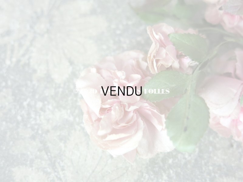 画像9: 19世紀末 アンティーク 薔薇の布花