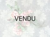 19世紀末 アンティーク 薔薇の布花