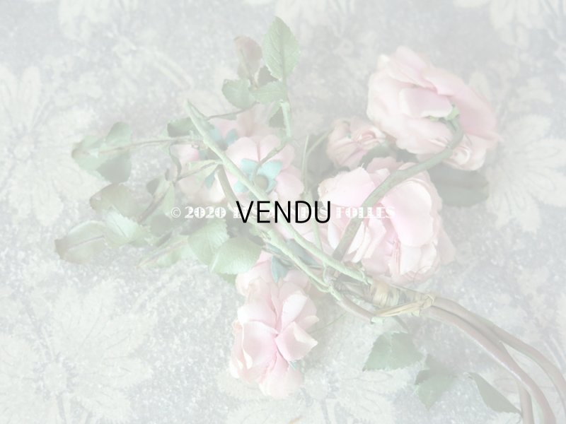 画像5: 19世紀末 アンティーク 薔薇の布花