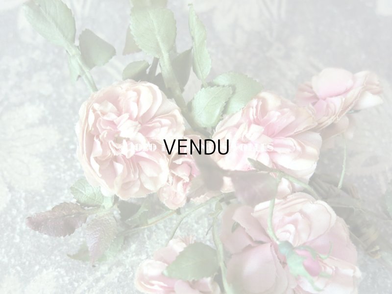 画像7: 19世紀末 アンティーク 薔薇の布花