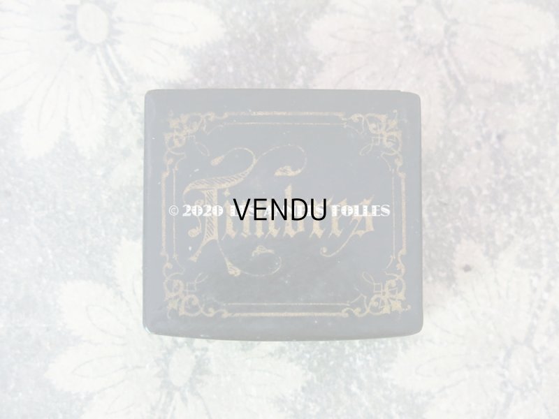 画像4: 19世紀 アンティーク ナポレオン3世時代 パピエマシェの小さなスタンプケース TIMBRES