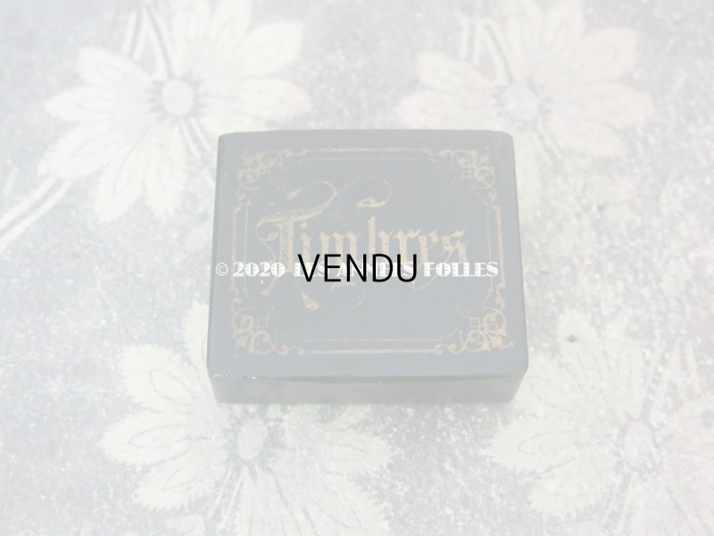 画像3: 19世紀 アンティーク ナポレオン3世時代 パピエマシェの小さなスタンプケース TIMBRES