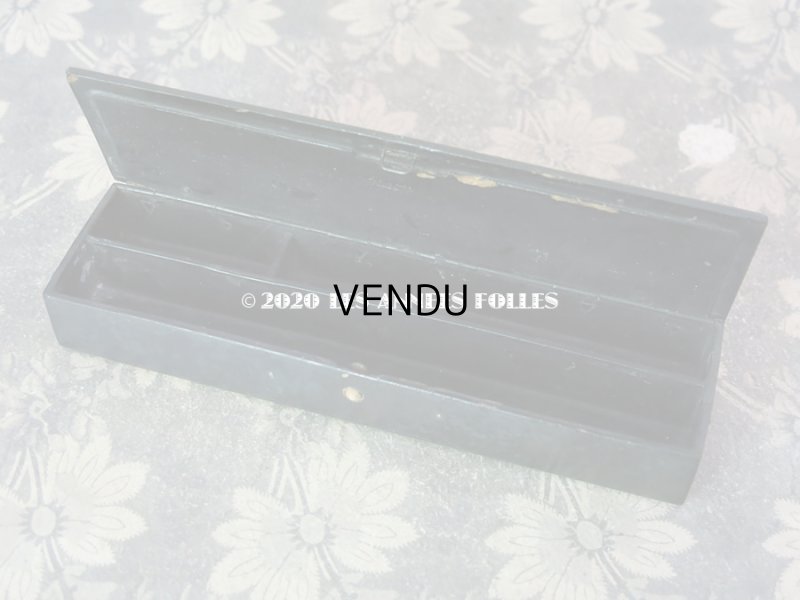 画像5: 19世紀 ナポレオン3世時代 アンティーク  ペンケース パピエマシェ PLUMES & CRAYONS