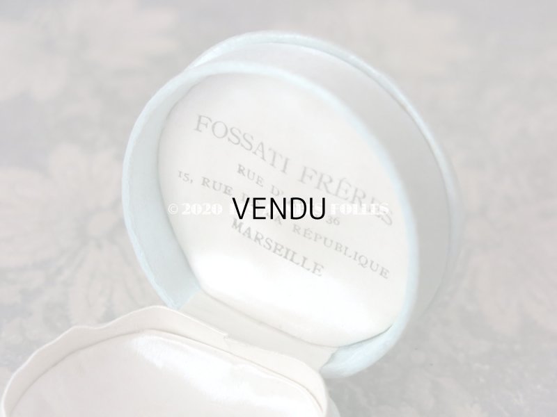 画像6: アンティーク ジュエリーボックス シルクサテン パウダーブルー