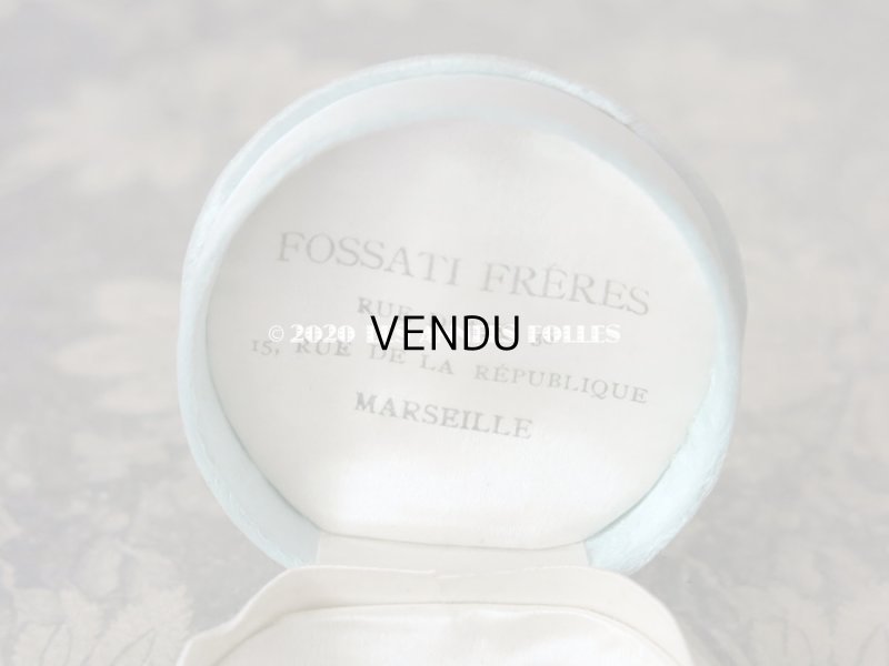 画像9: アンティーク ジュエリーボックス シルクサテン パウダーブルー