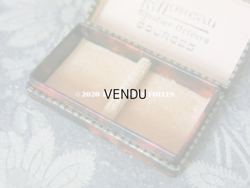 画像3: アンティーク ウェディングリング用 ジュエリーボックス アールデコ