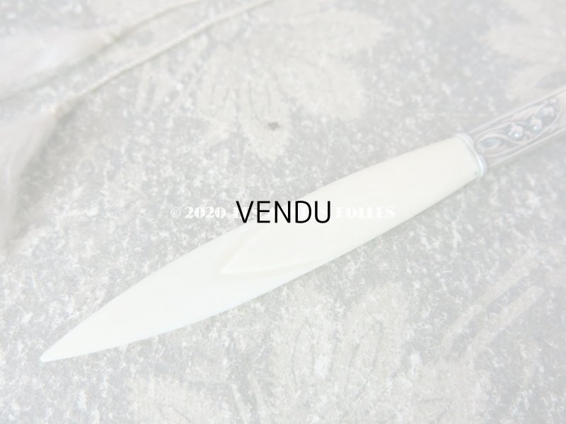 画像4: 【10周年セール対象外】 1900年代 アンティーク シルバー製　鈴蘭のブックマーク & ペーパーカッター  