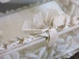 画像13: 【10周年セール対象外】 アンティーク リボンワークの大きなガラスケース シルク製 オフホワイト グローブ・ド・マリエ