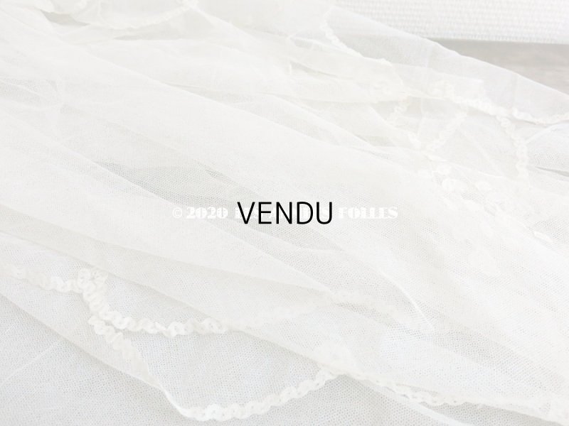 画像7: 【10周年セール対象外】 アンティーク ウェディングヴェール プリンセスレース