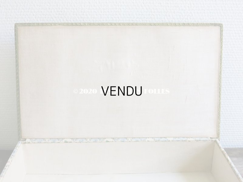 画像9: 【10周年セール対象外】 1910年代 アンティーク 薔薇の花かご　大きなカルトナージュボックス ローズパニエ柄 ブルー