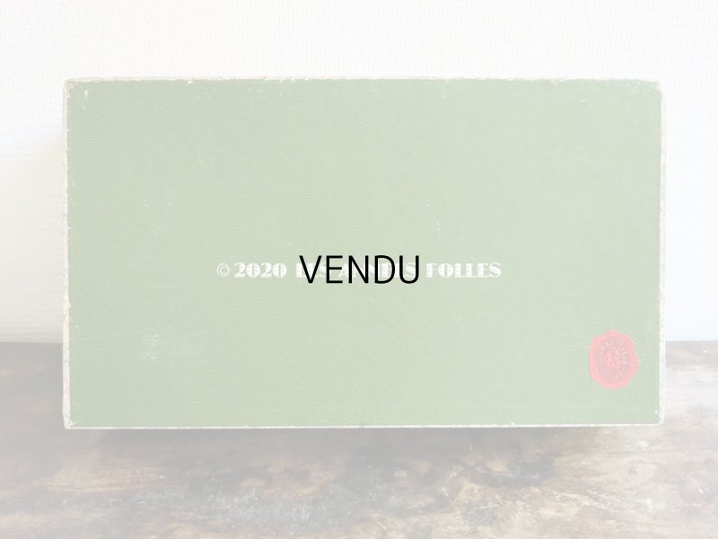 画像4: 【10周年セール対象外】 1910年代 アンティーク 薔薇の花かご　大きなカルトナージュボックス ローズパニエ柄 ブルー