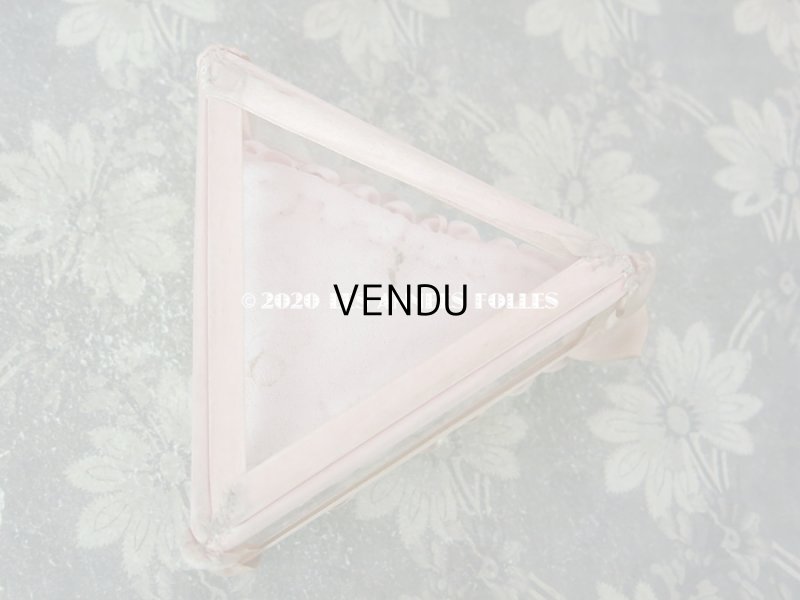 画像8: 【10周年セール対象外】 アンティーク ロココモチーフ付き リボンワークのジュエリーボックス ピンク ガラスケース