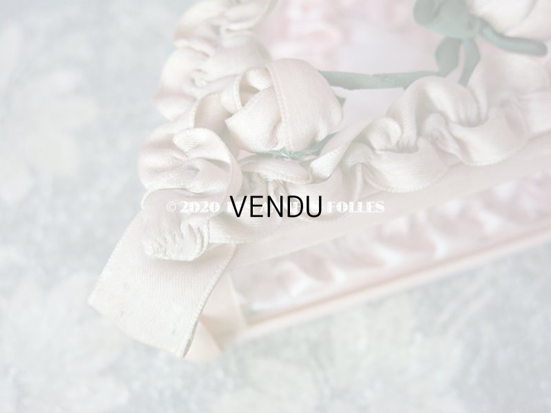 画像7: 【10周年セール対象外】 アンティーク ロココモチーフ付き リボンワークのジュエリーボックス ピンク ガラスケース