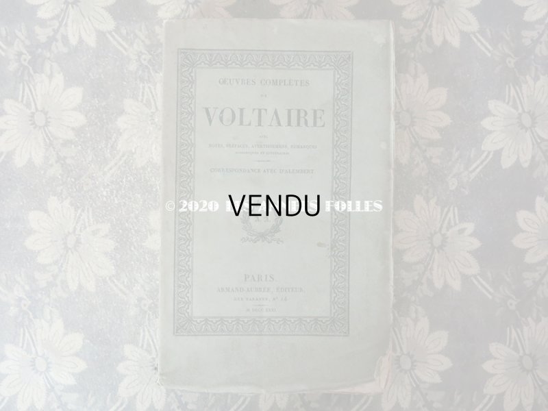 画像3: 【10周年セール対象外】 アンティーク 本 OEUVRES COMPLETES DE VOLTAORE
