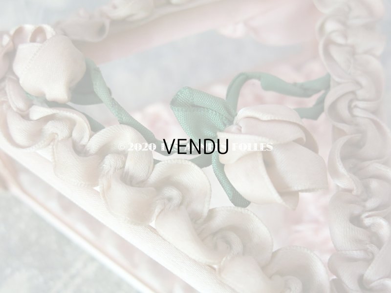 画像6: 【10周年セール対象外】 アンティーク ロココモチーフ付き リボンワークのジュエリーボックス ピンク ガラスケース