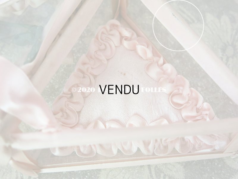 画像10: 【10周年セール対象外】 アンティーク ロココモチーフ付き リボンワークのジュエリーボックス ピンク ガラスケース