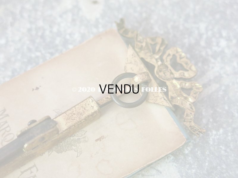 画像4: 【10周年セール対象外】 アンティーク ドール用 小さなフォトフレーム  リボンモチーフ付き