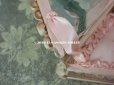 画像11: 【10周年セール対象外】 アンティーク ロココモチーフ付き リボンワークのジュエリーボックス ピンク ガラスケース