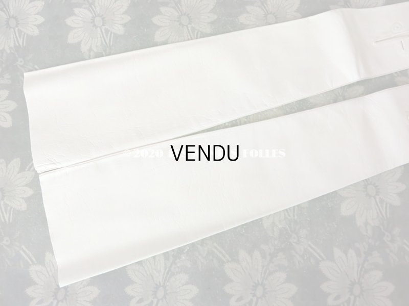 画像8: 【10周年セール対象外】 未使用 1900年代 アンティーク  本革製 結婚式のロンググローブ  オフホワイト レザー 手袋