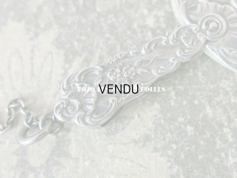 画像4: 19世紀 シルバー製 舞踏会の手帳 モノグラム入り ロカイユ装飾 ペンシル付 CARNET DE BAL カルネ・ド・バル