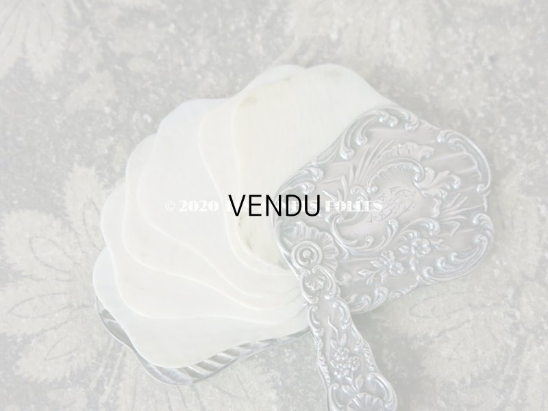 画像11: 19世紀 シルバー製 舞踏会の手帳 モノグラム入り ロカイユ装飾 ペンシル付 CARNET DE BAL カルネ・ド・バル