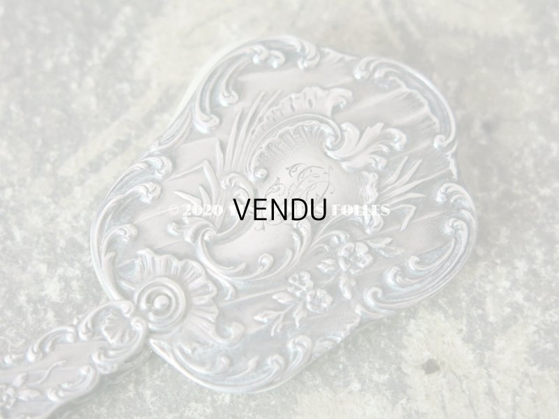 画像5: 19世紀 シルバー製 舞踏会の手帳 モノグラム入り ロカイユ装飾 ペンシル付 CARNET DE BAL カルネ・ド・バル