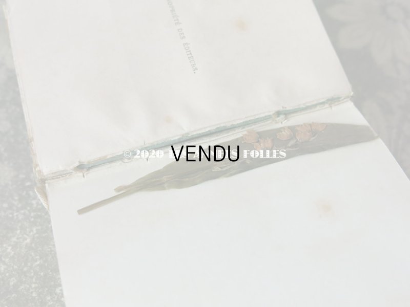 画像9: 【10周年セール対象外】 1890年 アンティーク 鈴蘭の押し花入り ミサ典書 鈴蘭や薔薇のブーケ セルロイド製