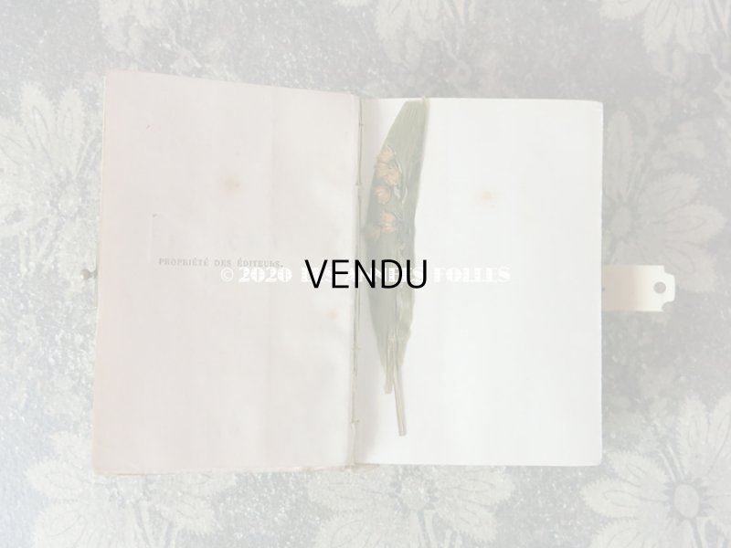 画像8: 【10周年セール対象外】 1890年 アンティーク 鈴蘭の押し花入り ミサ典書 鈴蘭や薔薇のブーケ セルロイド製