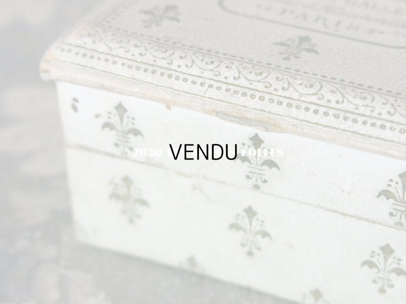 画像9: 【10周年セール対象外】 アンティーク パウダーボックス 百合の紋章 POUDRE DE RIZ HELIOTROPE BLANC - ROGER & GALLET PARIS -