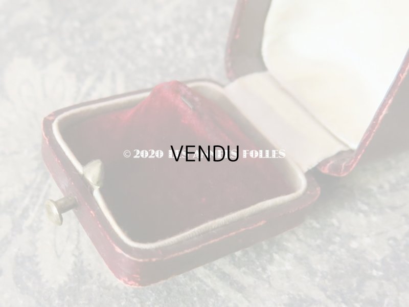 画像6: 【10周年セール対象外】　アンティーク 本革製 ジュエリーボックス 金彩入り リングボックス ボルドー